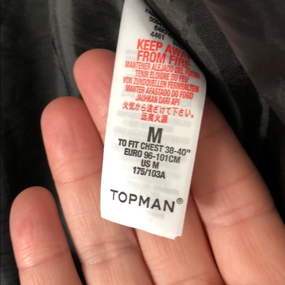 TopMan Paint Stroke Print Bomber Jacket - Picture 7 of 7